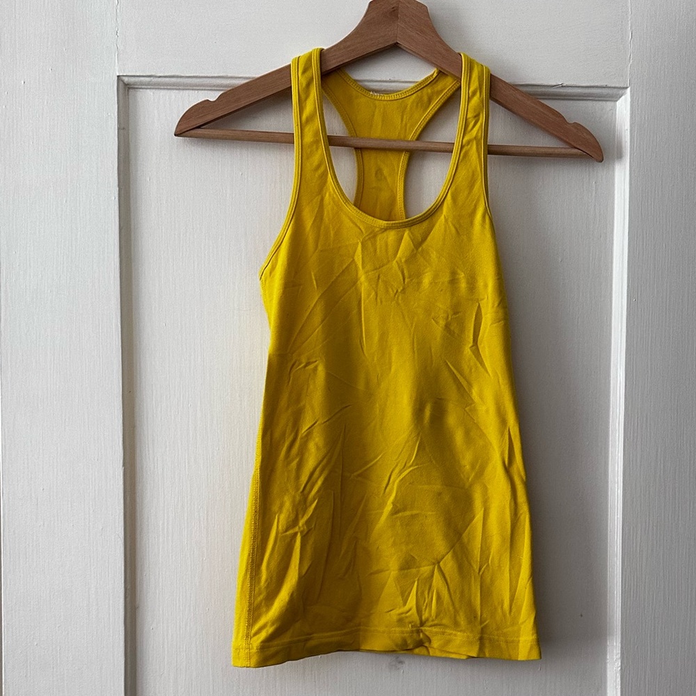 Yellow Lululemon Racerback Tank
